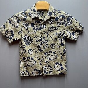 New Legends Hawaiian Shirt Mens 16 Floral Aloha Button Up Cotton